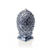 Prachtig zilver gelakte medium Faberge ei figuurkaars