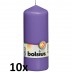 10 stuks violet stompkaarsen 150/60 van Bolsius extra goedkoop in een voordeel verpakking